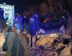 Rawson, Ruta 7, vuelco