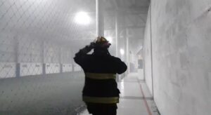 asado, Bomberos, chimenea, incendio, pelotero