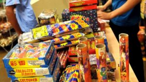 Madryn, Navidad, pirotecnia