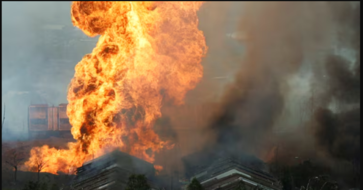 Explosión, incendio, Kuala Lumpur: