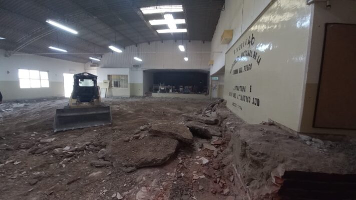 escuela, Madryn, obras