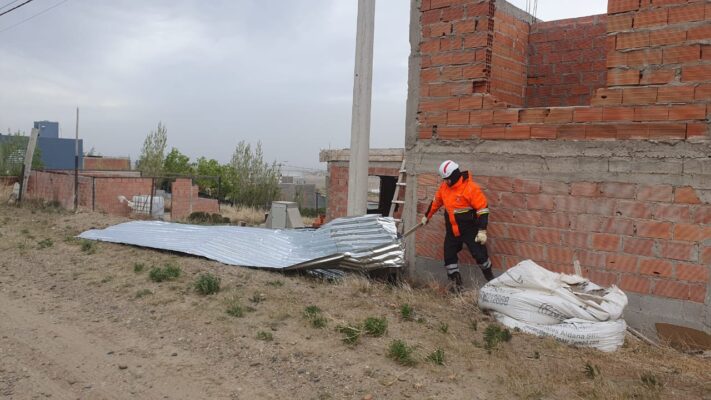 Defensa Civil, temporal, viento