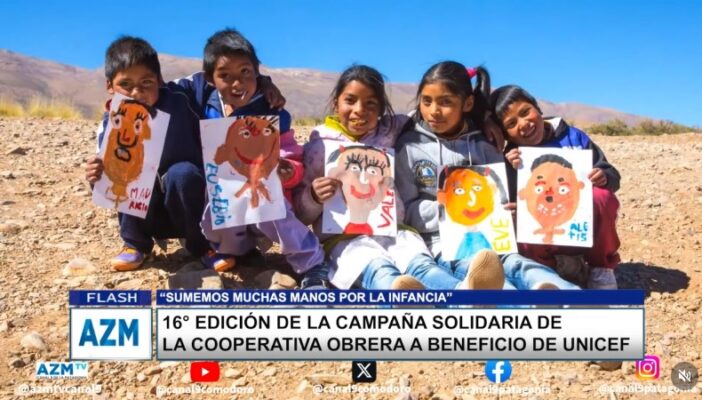 campaña solidaria, Cooperativa Obrera, UNICEF