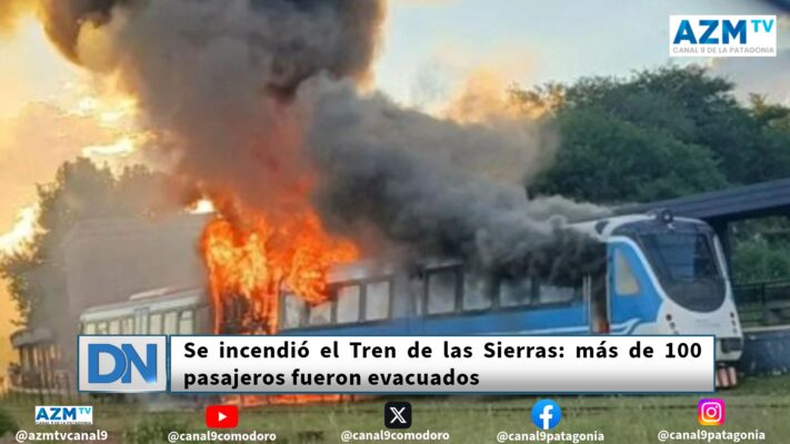 incendio, La Calera, tren