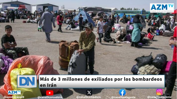 Más de 3 millones de exiliados por los bombardeos en Irán