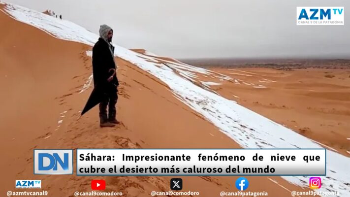 Sáhara: Impresionante fenómeno de nieve que cubre el desierto más caluroso del mundo