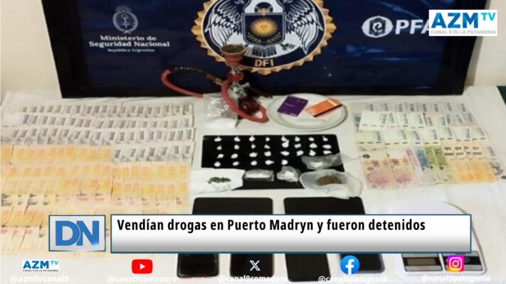 Vendían drogas en Puerto Madryn y fueron detenidos