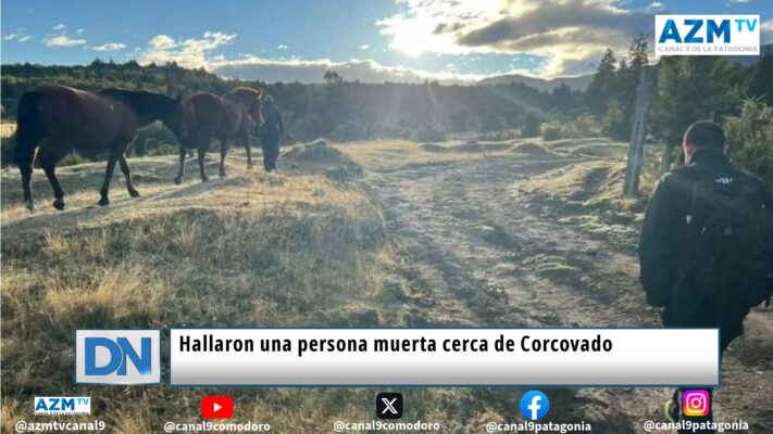 Hallaron una persona muerta cerca de Corcovado