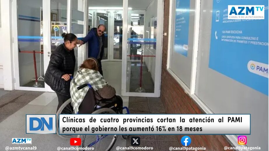 Clínicas de cuatro provincias cortan la atención al PAMI porque el gobierno les aumentó 16% en 18 meses