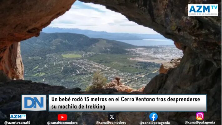 Bariloche: Un bebé rodó 15 metros  tras desprenderse su mochila de trekking