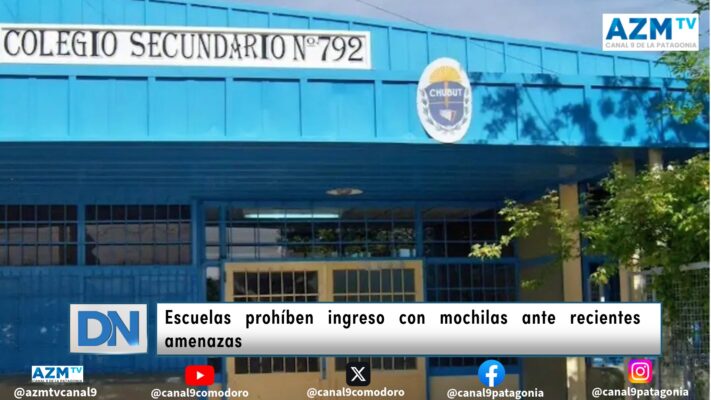 Escuelas prohíben ingreso con mochilas ante recientes amenazas
