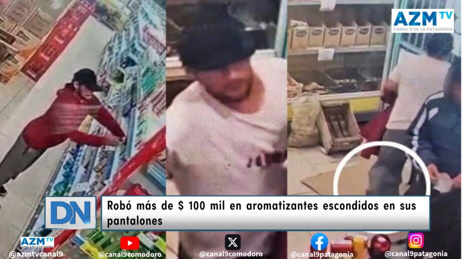 Robó más de $ 100 mil en aromatizantes escondidos en sus pantalones