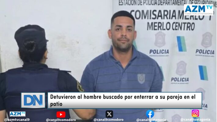 Detuvieron al hombre buscado por enterrar a su pareja en el patio