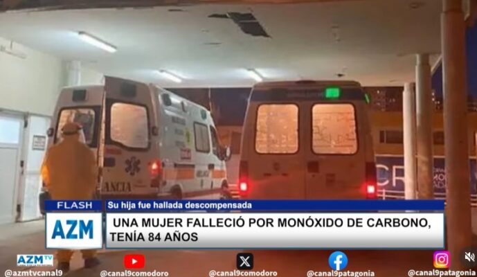 Una mujer falleció por monóxido de carbono, tenía 84 años