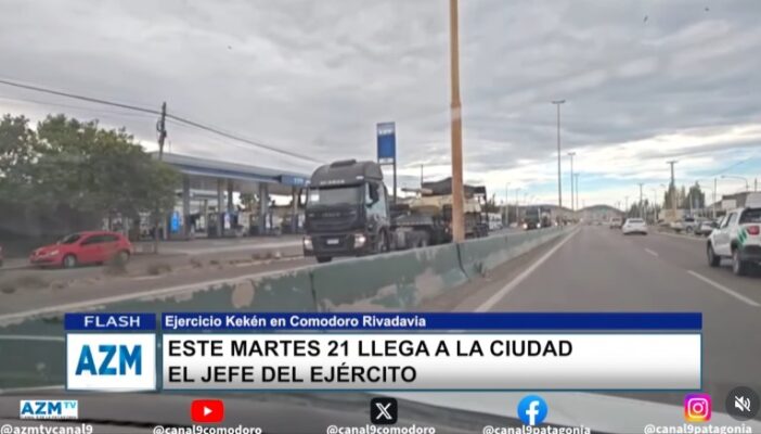 Este martes 21 llega a la ciudad el jefe del Ejército