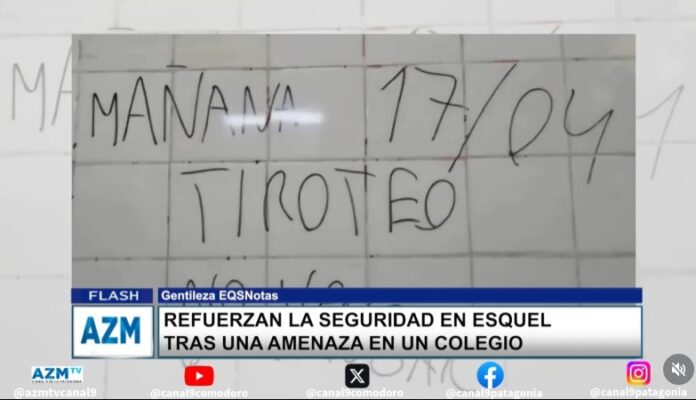 Refuerzan la seguridad en Esquel tras una amenaza en un colegio
