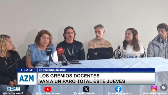 Los gremios docentes van a un paro total este jueves