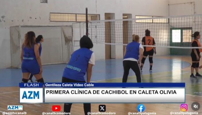 Primera clínica de cachibol en Caleta Olivia
