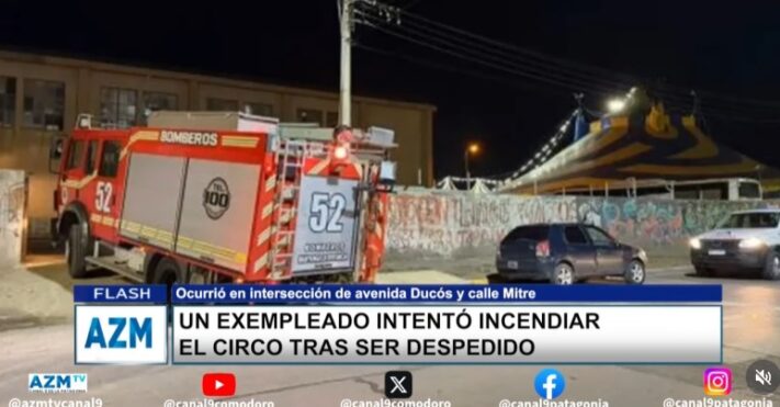 Un exempleado intentó incendiar el circo tras ser despedido
