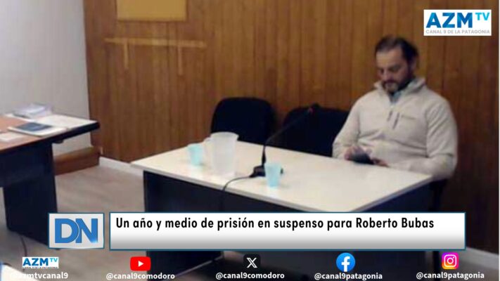 Un año y medio de prisión en suspenso para Roberto Bubas