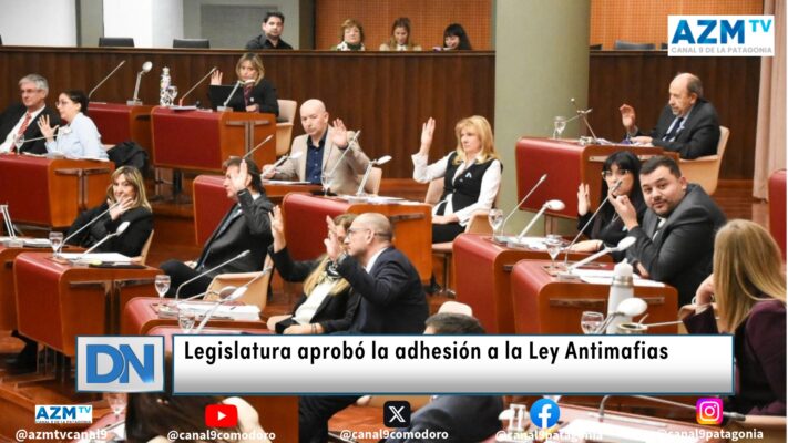 Legislatura aprobó la adhesión a la Ley Antimafias