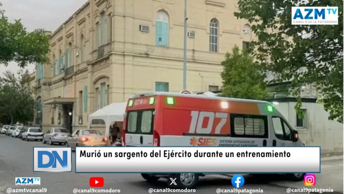 Murió un sargento del Ejército durante un entrenamiento