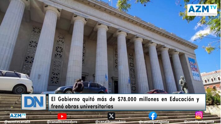 El Gobierno quitó más de $78.000 millones en Educación y frenó obras universitarias