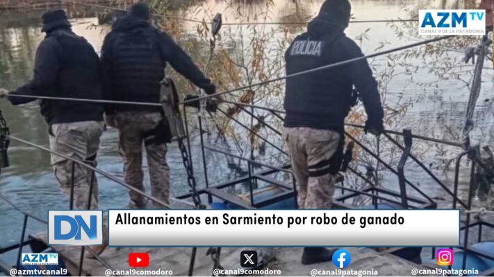 Allanamientos en Sarmiento por robo de ganado