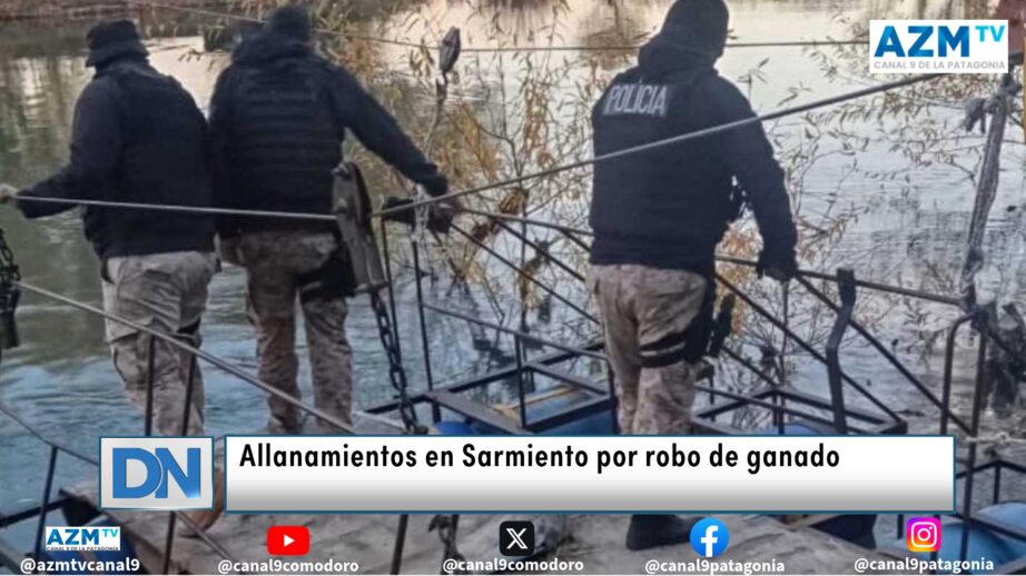 Allanamientos en Sarmiento por robo de ganado