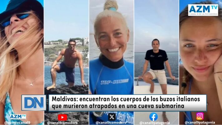 Maldivas: encuentran los cuerpos de cuatro buzos italianos que murieron atrapados en una cueva submarina