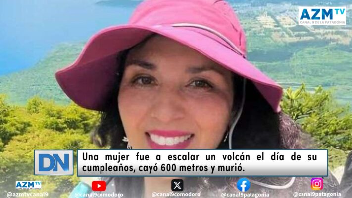 Una mujer fue a escalar un volcán el día de su cumpleaños, cayó 600 metros y murió.