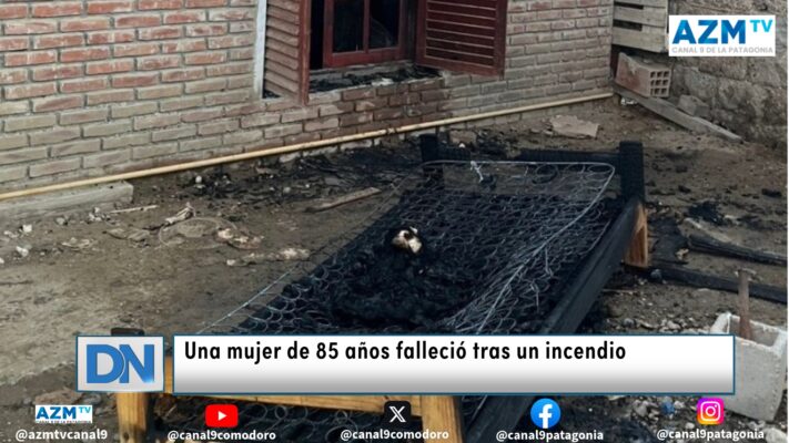 Una mujer de 85 años falleció tras un incendio