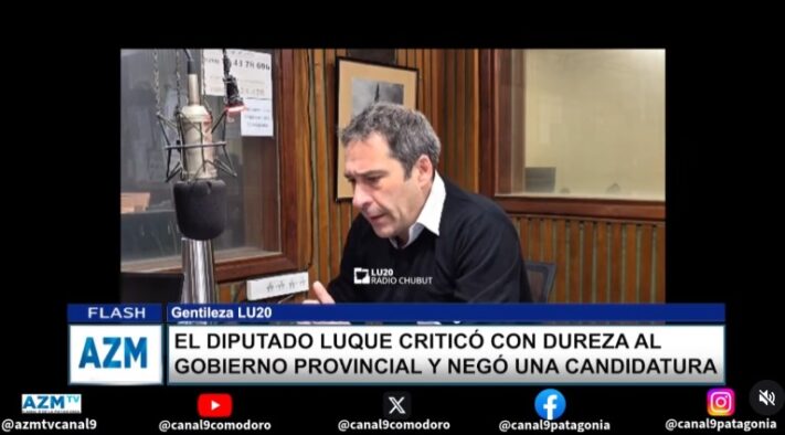 El diputado Luque criticó con dureza al gobierno provincial y negó una candidatura
