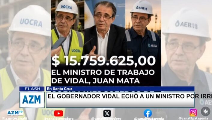 El gobernador Vidal echó a un ministro por irregularidades millonarias