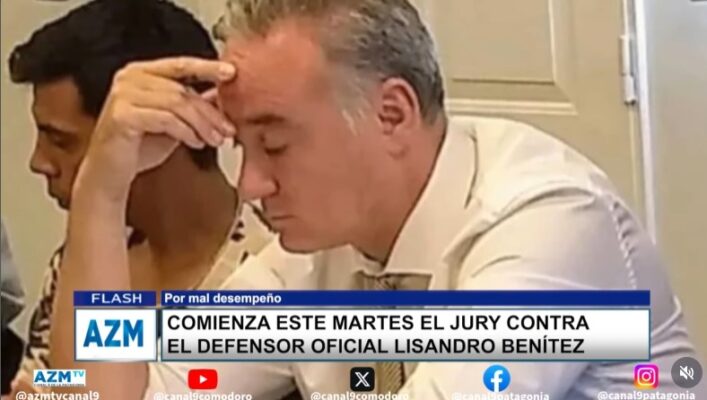 Comienza este martes el Jury contra el defensor oficial Lisandro Benítez