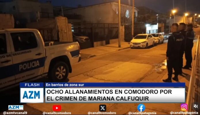 Ocho allanamientos en Comodoro por el crimen de Mariana Calfuquir