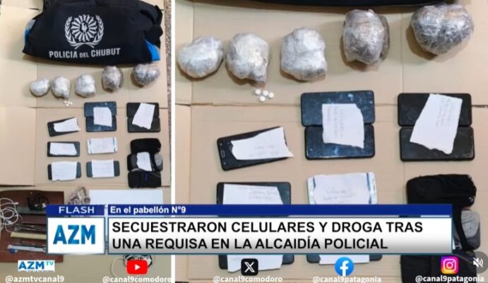 Secuestraron celulares y droga tras una requisa en la Alcaidía Policial