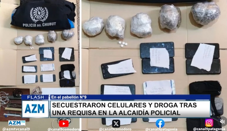 Secuestraron celulares y droga tras una requisa en la Alcaidía Policial