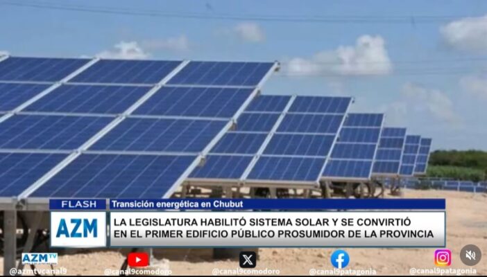 La Legislatura habilitó sistema solar y se convirtió en el primer edificio público prosumidor de la provincia