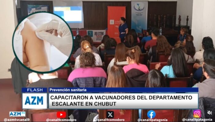 Capacitaron a vacunadores del departamento Escalante en Chubut