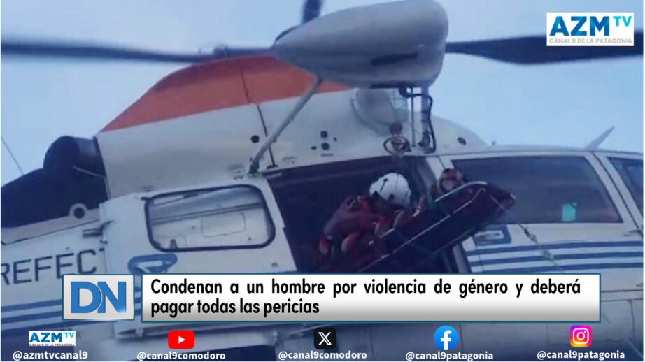 Aeroevacuación de emergencia a más de 180 millas de la costa de Chubut