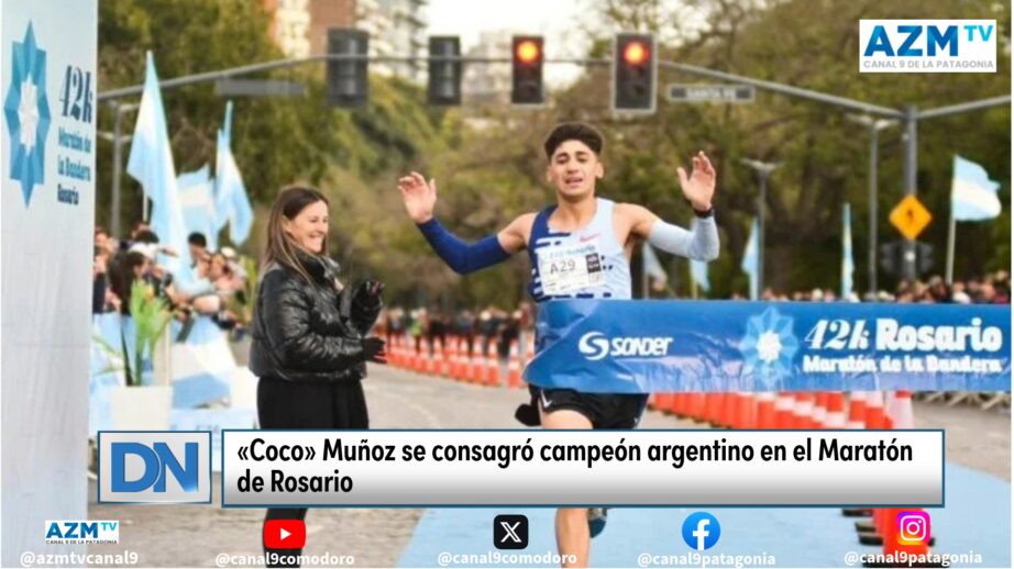 «Coco» Muñoz se consagró campeón argentino en el Maratón de Rosario