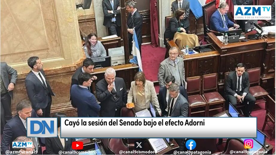 Cayó la sesión del Senado bajo el efecto Adorni
