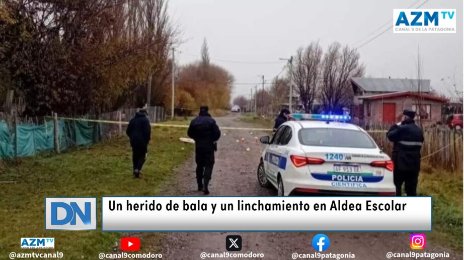 Un herido de bala y un linchamiento en Aldea Escolar