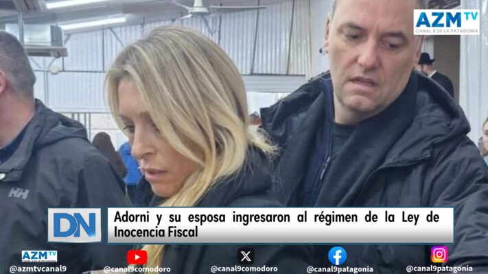 Adorni y su esposa ingresaron al régimen de la Ley de Inocencia Fiscal