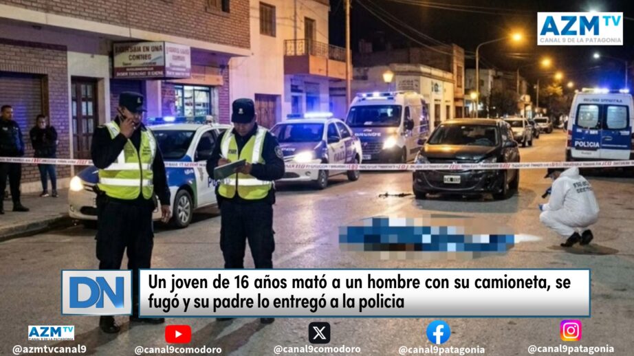 Un joven de 16 años mató a un hombre con su camioneta, se fugó y su padre lo entregó a la policia
