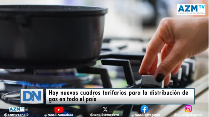 Hay nuevos cuadros tarifarios para la distribución de gas en todo el país