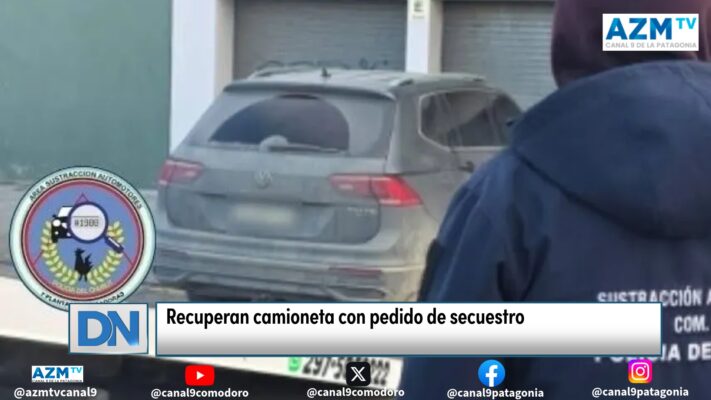 Recuperan camioneta con pedido de secuestro