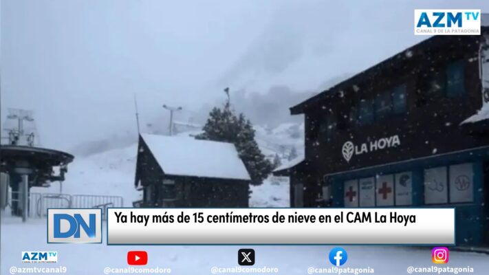 Ya hay más de 15 centímetros de nieve en el CAM La Hoya