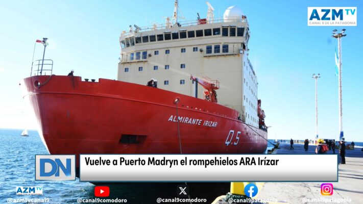 Vuelve a Puerto Madryn el rompehielos ARA Irízar
